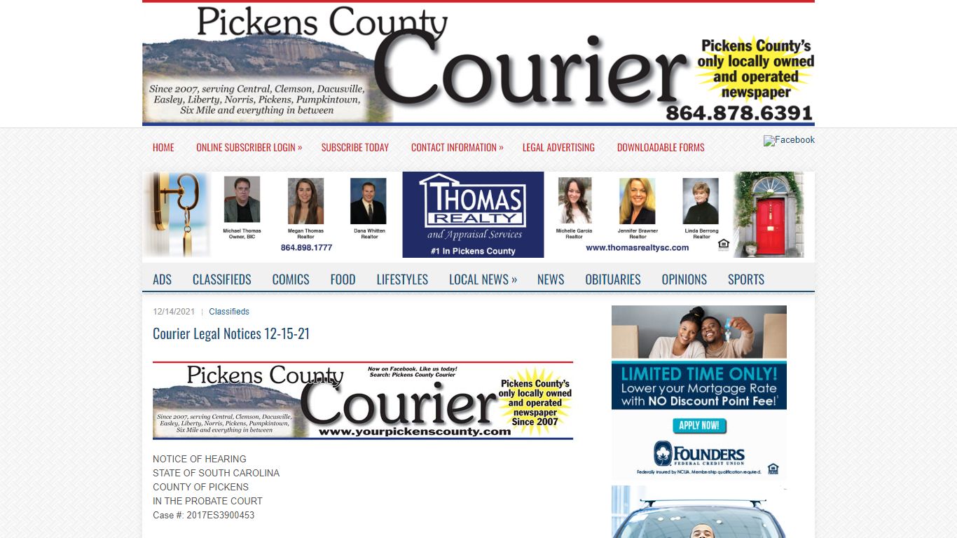Courier Legal Notices 12-15-21